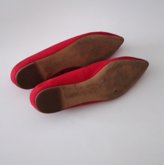 Banana Republic Red Suede Flats - Picture 5 of 7